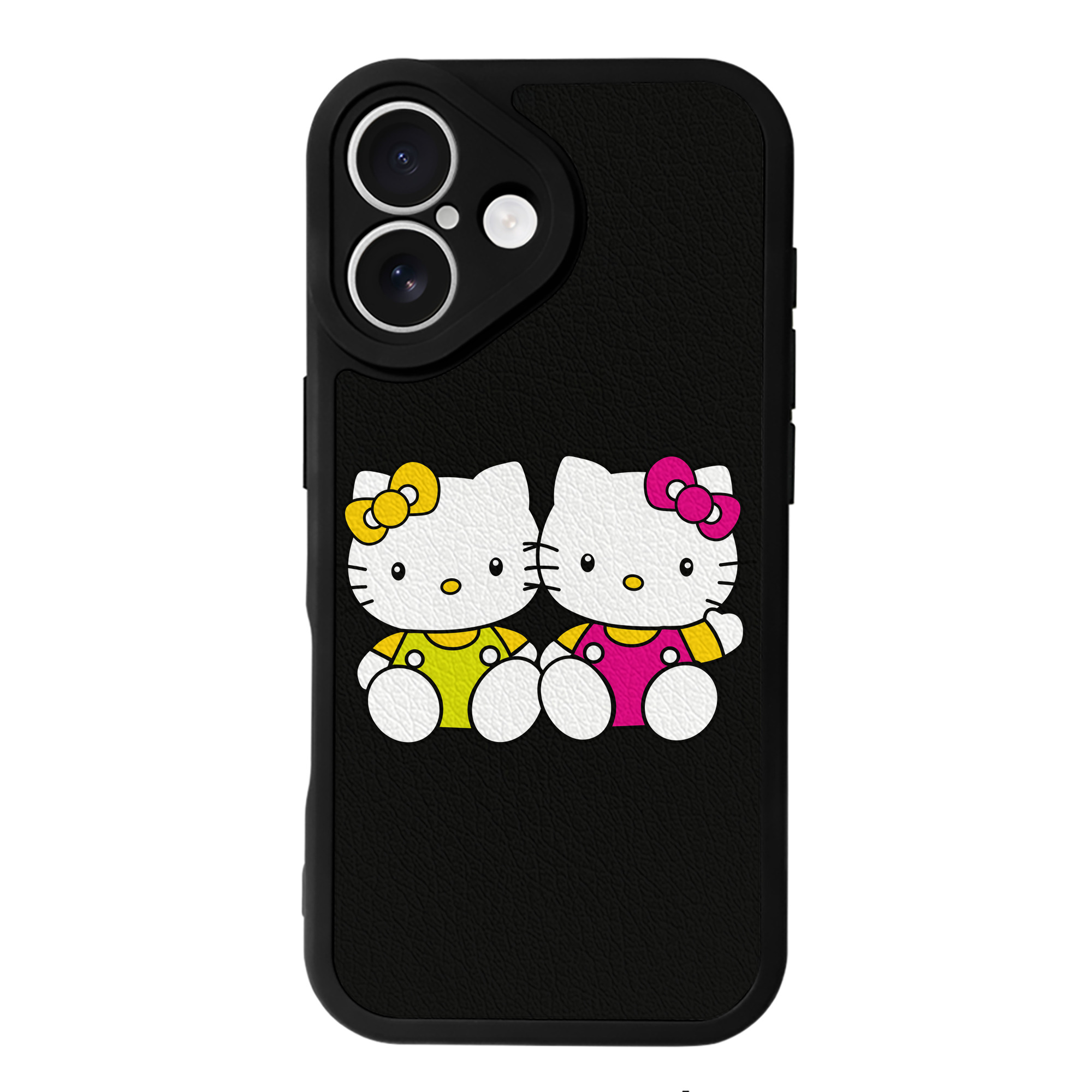 （画像用） Hello Kitty ハローキティ 【iPhone 16シリーズ対応】シリコンスマホケース（レザー調） 材質：シリコン